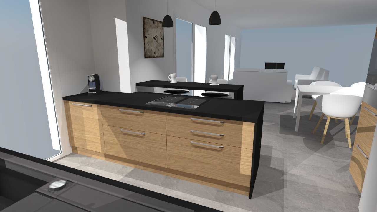 Search results for “cuisine beige plan de travail noir plan de ...